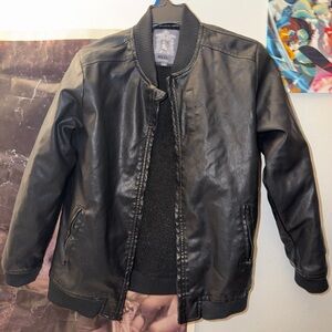 Black Vegan Leather Jacket